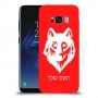 זאב כיסוי מגן קשיח בעיצוב אישי עם השם שלך ל Samsung Galaxy S8 יחידה אחת סקרין מובייל