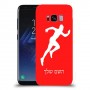 רץ כיסוי מגן קשיח בעיצוב אישי עם השם שלך ל Samsung Galaxy S8 יחידה אחת סקרין מובייל