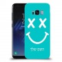 סמיילי כיסוי מגן קשיח בעיצוב אישי עם השם שלך ל Samsung Galaxy S8 יחידה אחת סקרין מובייל
