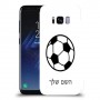 כדורגל - כדור כיסוי מגן קשיח בעיצוב אישי עם השם שלך ל Samsung Galaxy S8 יחידה אחת סקרין מובייל