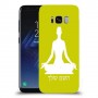 יוגה כיסוי מגן קשיח בעיצוב אישי עם השם שלך ל Samsung Galaxy S8 יחידה אחת סקרין מובייל