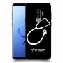 רופא סטטוסקופ כיסוי מגן קשיח בעיצוב אישי עם השם שלך ל Samsung Galaxy S9+ יחידה אחת סקרין מובייל