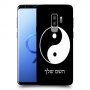 סמל יינג יאנג - סין כיסוי מגן קשיח בעיצוב אישי עם השם שלך ל Samsung Galaxy S9+ יחידה אחת סקרין מובייל