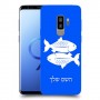 דגים כיסוי מגן קשיח בעיצוב אישי עם השם שלך ל Samsung Galaxy S9+ יחידה אחת סקרין מובייל