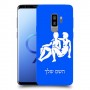 תאומים כיסוי מגן קשיח בעיצוב אישי עם השם שלך ל Samsung Galaxy S9+ יחידה אחת סקרין מובייל