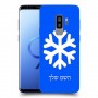 שלג כיסוי מגן קשיח בעיצוב אישי עם השם שלך ל Samsung Galaxy S9+ יחידה אחת סקרין מובייל