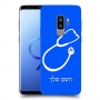 רופא סטטוסקופ כיסוי מגן קשיח בעיצוב אישי עם השם שלך ל Samsung Galaxy S9+ יחידה אחת סקרין מובייל