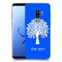 עץ כיסוי מגן קשיח בעיצוב אישי עם השם שלך ל Samsung Galaxy S9+ יחידה אחת סקרין מובייל
