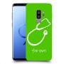 רופא סטטוסקופ כיסוי מגן קשיח בעיצוב אישי עם השם שלך ל Samsung Galaxy S9+ יחידה אחת סקרין מובייל
