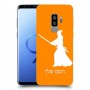 סמוראי כיסוי מגן קשיח בעיצוב אישי עם השם שלך ל Samsung Galaxy S9+ יחידה אחת סקרין מובייל