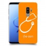 רופא סטטוסקופ כיסוי מגן קשיח בעיצוב אישי עם השם שלך ל Samsung Galaxy S9+ יחידה אחת סקרין מובייל