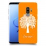 עץ כיסוי מגן קשיח בעיצוב אישי עם השם שלך ל Samsung Galaxy S9+ יחידה אחת סקרין מובייל