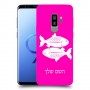 דגים כיסוי מגן קשיח בעיצוב אישי עם השם שלך ל Samsung Galaxy S9+ יחידה אחת סקרין מובייל