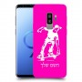 ילד סקייטבורד כיסוי מגן קשיח בעיצוב אישי עם השם שלך ל Samsung Galaxy S9+ יחידה אחת סקרין מובייל