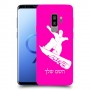 סנובורד כיסוי מגן קשיח בעיצוב אישי עם השם שלך ל Samsung Galaxy S9+ יחידה אחת סקרין מובייל