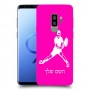 שחקן טניס כיסוי מגן קשיח בעיצוב אישי עם השם שלך ל Samsung Galaxy S9+ יחידה אחת סקרין מובייל