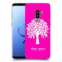 עץ כיסוי מגן קשיח בעיצוב אישי עם השם שלך ל Samsung Galaxy S9+ יחידה אחת סקרין מובייל