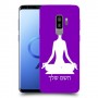 יוגה כיסוי מגן קשיח בעיצוב אישי עם השם שלך ל Samsung Galaxy S9+ יחידה אחת סקרין מובייל