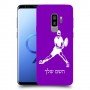 שחקן טניס כיסוי מגן קשיח בעיצוב אישי עם השם שלך ל Samsung Galaxy S9+ יחידה אחת סקרין מובייל