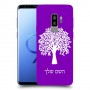 עץ כיסוי מגן קשיח בעיצוב אישי עם השם שלך ל Samsung Galaxy S9+ יחידה אחת סקרין מובייל
