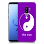 סמל יינג יאנג - סין כיסוי מגן קשיח בעיצוב אישי עם השם שלך ל Samsung Galaxy S9+ יחידה אחת סקרין מובייל