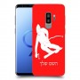סקִי כיסוי מגן קשיח בעיצוב אישי עם השם שלך ל Samsung Galaxy S9+ יחידה אחת סקרין מובייל