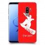 סנובורד כיסוי מגן קשיח בעיצוב אישי עם השם שלך ל Samsung Galaxy S9+ יחידה אחת סקרין מובייל