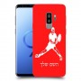 שחקן טניס כיסוי מגן קשיח בעיצוב אישי עם השם שלך ל Samsung Galaxy S9+ יחידה אחת סקרין מובייל
