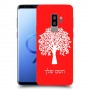 עץ כיסוי מגן קשיח בעיצוב אישי עם השם שלך ל Samsung Galaxy S9+ יחידה אחת סקרין מובייל