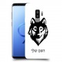 זאב כיסוי מגן קשיח בעיצוב אישי עם השם שלך ל Samsung Galaxy S9+ יחידה אחת סקרין מובייל
