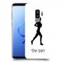 ג'וגלין - אישה כיסוי מגן קשיח בעיצוב אישי עם השם שלך ל Samsung Galaxy S9+ יחידה אחת סקרין מובייל