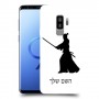 סמוראי כיסוי מגן קשיח בעיצוב אישי עם השם שלך ל Samsung Galaxy S9+ יחידה אחת סקרין מובייל