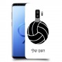 כדורעף - כדור כיסוי מגן קשיח בעיצוב אישי עם השם שלך ל Samsung Galaxy S9+ יחידה אחת סקרין מובייל