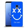 סמיילי כיסוי מגן קשיח בעיצוב אישי עם השם שלך ל Samsung Galaxy S9 יחידה אחת סקרין מובייל