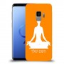 יוגה כיסוי מגן קשיח בעיצוב אישי עם השם שלך ל Samsung Galaxy S9 יחידה אחת סקרין מובייל