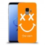 סמיילי כיסוי מגן קשיח בעיצוב אישי עם השם שלך ל Samsung Galaxy S9 יחידה אחת סקרין מובייל