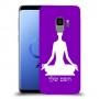יוגה כיסוי מגן קשיח בעיצוב אישי עם השם שלך ל Samsung Galaxy S9 יחידה אחת סקרין מובייל