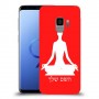 יוגה כיסוי מגן קשיח בעיצוב אישי עם השם שלך ל Samsung Galaxy S9 יחידה אחת סקרין מובייל