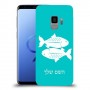 דגים כיסוי מגן קשיח בעיצוב אישי עם השם שלך ל Samsung Galaxy S9 יחידה אחת סקרין מובייל