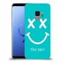 סמיילי כיסוי מגן קשיח בעיצוב אישי עם השם שלך ל Samsung Galaxy S9 יחידה אחת סקרין מובייל