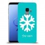 שלג כיסוי מגן קשיח בעיצוב אישי עם השם שלך ל Samsung Galaxy S9 יחידה אחת סקרין מובייל
