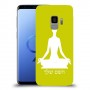 יוגה כיסוי מגן קשיח בעיצוב אישי עם השם שלך ל Samsung Galaxy S9 יחידה אחת סקרין מובייל