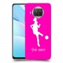 כדורגל - אישה כיסוי מגן קשיח בעיצוב אישי עם השם שלך ל Xiaomi Mi 10 Lite 5G יחידה אחת סקרין מובייל