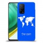 מפת העולם כיסוי מגן קשיח בעיצוב אישי עם השם שלך ל Xiaomi Mi 10T Pro 5G יחידה אחת סקרין מובייל