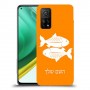 דגים כיסוי מגן קשיח בעיצוב אישי עם השם שלך ל Xiaomi Mi 10T Pro 5G יחידה אחת סקרין מובייל