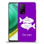 דגים כיסוי מגן קשיח בעיצוב אישי עם השם שלך ל Xiaomi Mi 10T Pro 5G יחידה אחת סקרין מובייל