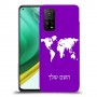 מפת העולם כיסוי מגן קשיח בעיצוב אישי עם השם שלך ל Xiaomi Mi 10T Pro 5G יחידה אחת סקרין מובייל