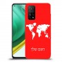 מפת העולם כיסוי מגן קשיח בעיצוב אישי עם השם שלך ל Xiaomi Mi 10T Pro 5G יחידה אחת סקרין מובייל