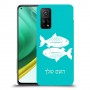 דגים כיסוי מגן קשיח בעיצוב אישי עם השם שלך ל Xiaomi Mi 10T Pro 5G יחידה אחת סקרין מובייל