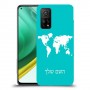 מפת העולם כיסוי מגן קשיח בעיצוב אישי עם השם שלך ל Xiaomi Mi 10T Pro 5G יחידה אחת סקרין מובייל